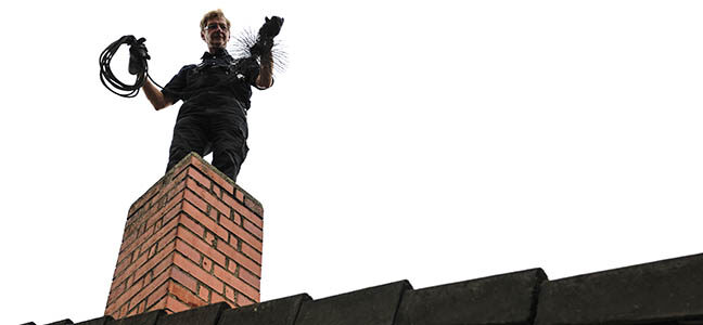 How to execute the process of chimney flue cleaning?